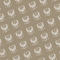 a pattern of hearts on a beige background