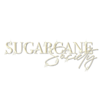 the sugarcane society logo on a black background